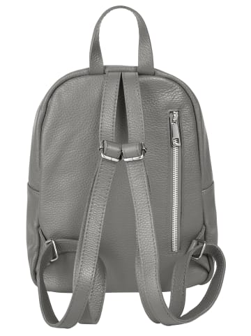 Samantha Look Rucksack echt Leder in grau