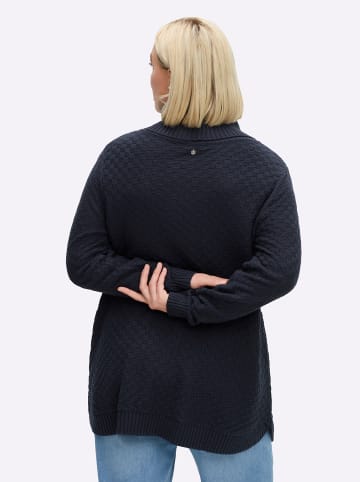 sheego Pullover in tiefblau
