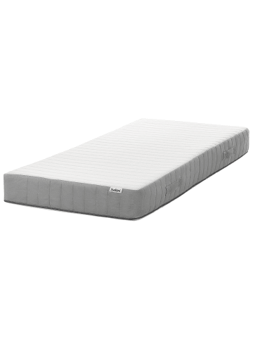 Beliani Matratze BREEZ in Weiß/Grau - (W) 90 x (H) 20 x (L) 200 cm