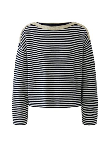 Oui Pullover in dk blue white