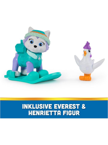 Amigo Spin Master PAW Patrol Schneemobil + Everest-Figur Snowboard Henrietta-Figur 3+