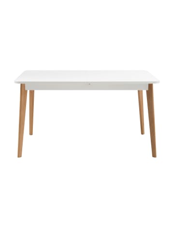 Furn.Design Esstisch weiß. Eiche Riviera, Küchentisch skandinavisch ausziehbar 140 - 180 cm