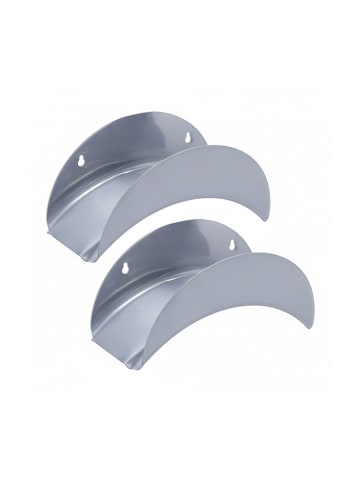relaxdays 2 x Schlauchhalter in Grau