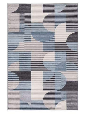 Kayoom Kayoom Neu 2026 Wohnzimmer Kurzflor Teppich Heal 125 blau in blau