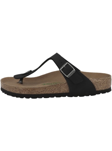 Birkenstock Zehensandale Gizeh Birko-Flor Nubuk normal in schwarz