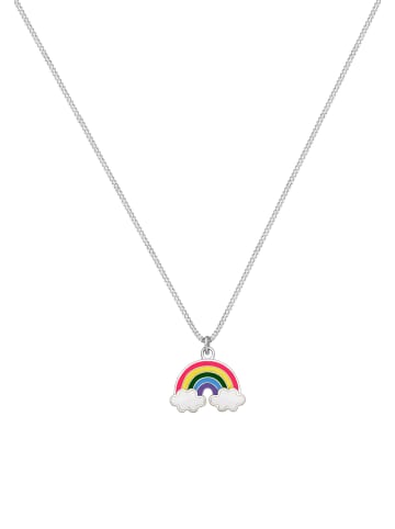 Elli Halskette 925 Sterling Silber Regenbogen, Wolke in Silber