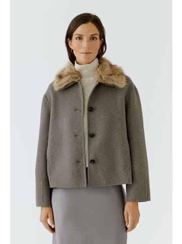 Oui Jacke in taupe mel