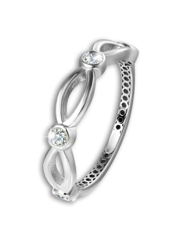 GoldDream Goldring 333 Weißgold - 8 Karat Ranke Größe 58 (18,5) Ringe