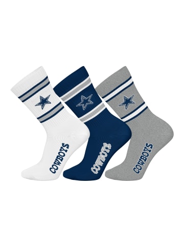 NFL Socken 6er Pack in Dallas Cowboys/Weiß