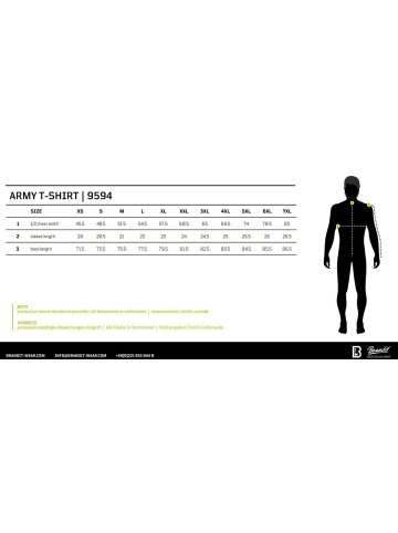Brandit T-Shirt "Army T-Shirt" in Grün