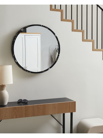 Beliani Dekospiegel MARTEL in Schwarz - (W) 69 x (H) 69 x (L) 6 cm