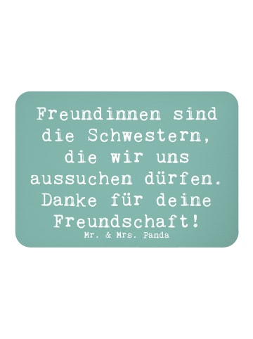 Mr. & Mrs. Panda Kühlschrankmagnet Spruch Freundinnen Schwestern... in Meeresbrise