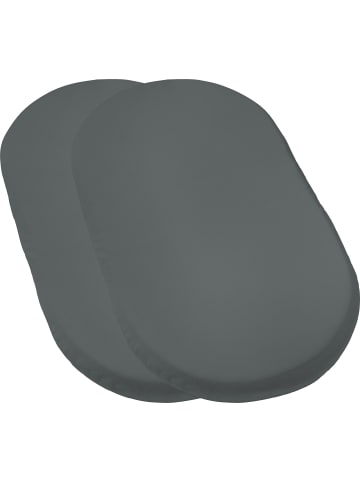 Erwin Müller Single-Jersey Baby-Spannbettlaken 2er-Pack Murnau in anthrazit