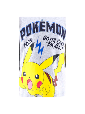 Pokémon Langarmshirt Pokémon mit Kapuze in Grau