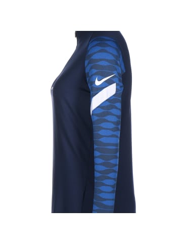 Nike Performance Longsleeve Strike 21 Drill in dunkelblau / weiß