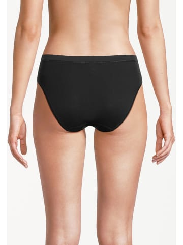 Conta Midi Slip Feinripp in Schwarz