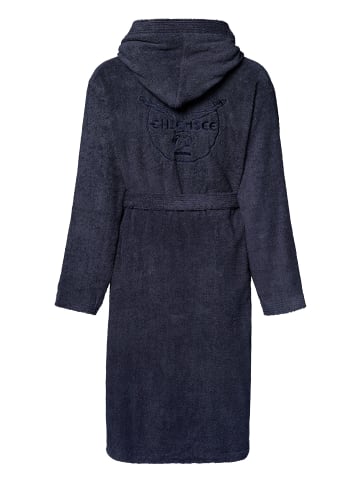 Chiemsee Bademantel Bathrobe Unisex in blau