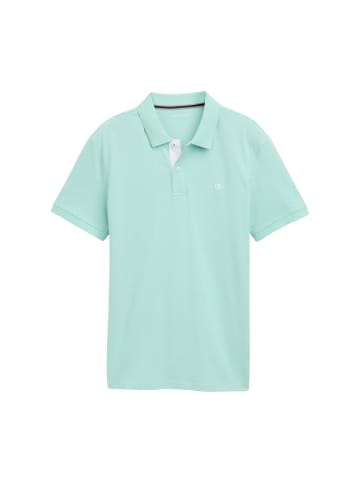 Tom Tailor Polo Shirt mit Logostickerei BASIC POLO WITH CONTRAST in Mint