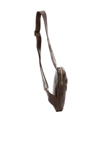 Viola Castellani Umhängetasche in DARK BROWN