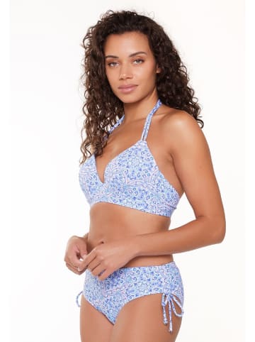 Linga Dore Short in Blue paisley print