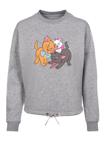 F4NT4STIC Oversize Sweatshirt Disney Aristocats Little Friends in grau meliert