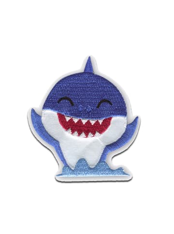 Baby Shark Hai Tier KinderApplikation Bügelbild inBlau