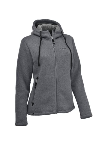 Maul Sport Strickfleece Jacke Chieming in Steingrau