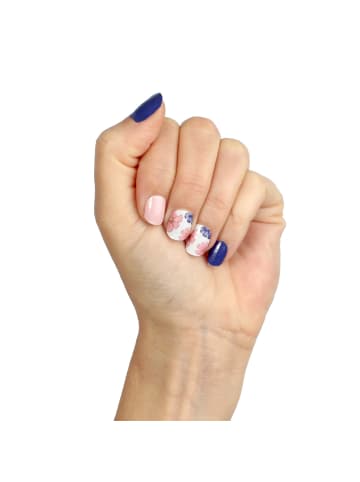 VARGU LAUED vegane Nagelfolien flower mood in Blue Moments