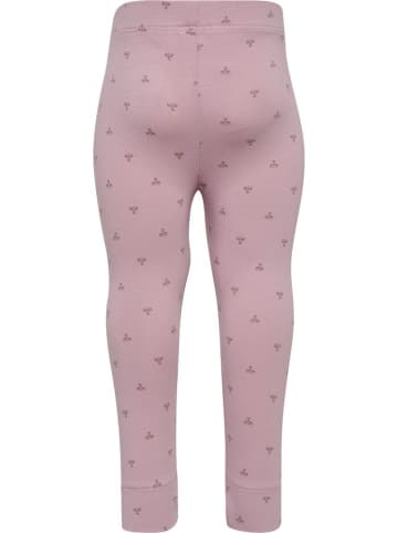 Hummel Kinder Leggings "Mini Bee Aop Tights" in Lila