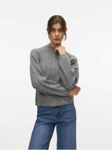Vero Moda Strickjacke in Medium Grey Melange