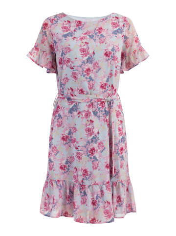 Usha Damen Kleid in Pink Hellblau
