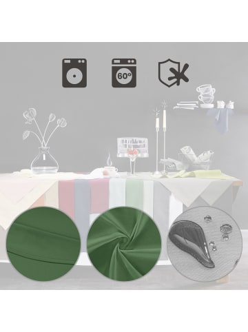 Erwin Müller Tischdecke Madrid in dunkelgrün