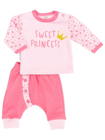 Baby Sweets 2tlg Set Shirt + Hose Sweet Princess in rosa pink