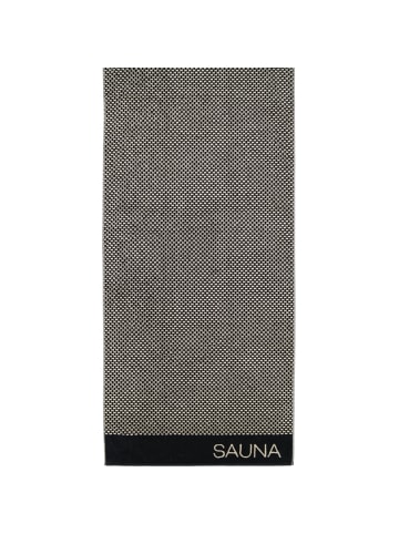Cawö Cawö Saunatücher Natural Allover 6220 natur-schwarz - 39 in natur-schwarz - 39
