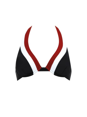 Olympia Mix&Match Bikini Top in schwarz/rot