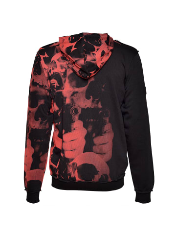 Roberto Geissini Red Skull Sweatjacke Schwarz
