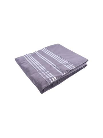 Kayoom Dekokissen & Decke - Tagesdecke Prisma 525 2er-Set in graphit - silber