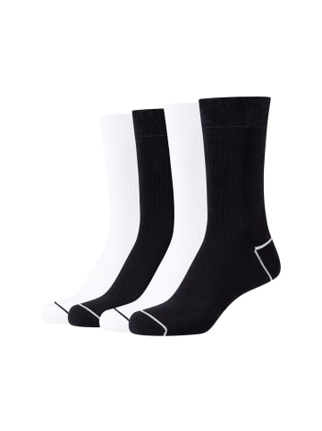 S. Oliver Socken 4er Pack silky touch in schwarz weiß