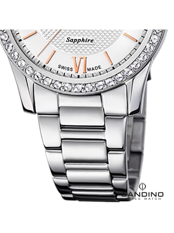 Candino Analog-Armbanduhr Candino Classic silber mittel (ca. 33mm)