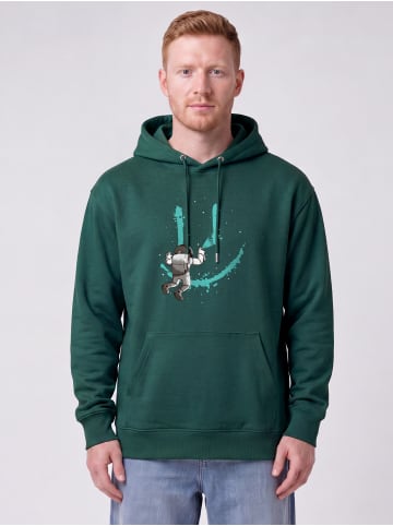 wat? Apparel Sweatshirt Graffiti Astronaut in Glazed Green