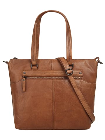 SPIKES & SPARROW Shopper echt Leder in cognac