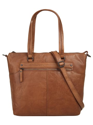 SPIKES & SPARROW Shopper in cognac