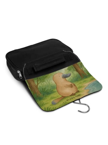 Mr. & Mrs. Panda beautycase Schnabeltier Mut Design ohne Spruch in Weiß