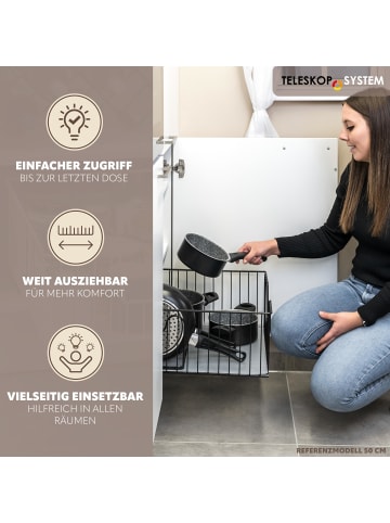 bremermann Schrank-Korbauszug ca. 40 x 23 x 50,5 cm (B/H/T)