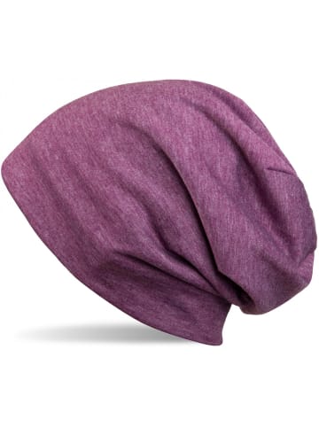 styleBREAKER Beanie Mütze in Violett meliert