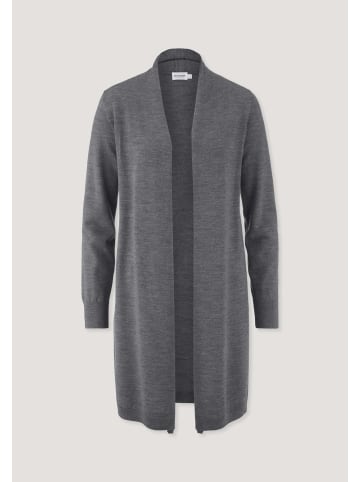 Hessnatur Hessnatur Strickjacke Regular aus reiner Bio-Merinowolle in grau