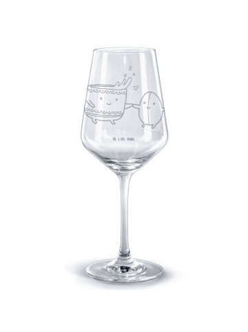Mr. & Mrs. Panda Bordeauxglas Kaffee Bohne ohne Spruch in Transparent