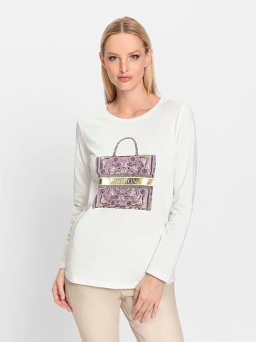 Heine Print-Shirt in ecru