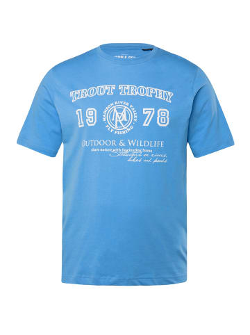 John F. Gee Kurzarm T-Shirt in himmelblau