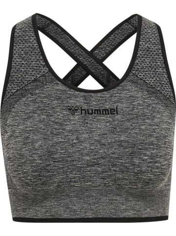 Hummel Hummel Top Hmlmt Training Damen Atmungsaktiv Feuchtigkeitsabsorbierenden Nahtlosen in BLACK MELANGE